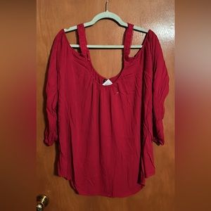 NWT Ladies size 00 cold shoulder top from Torrid